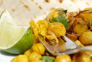 burmese chickpea wraps