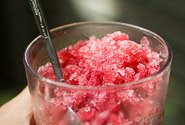 quick dessert, roselle bud granita